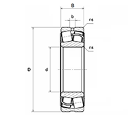 Shielded Spherical Roller Bearings w/ Standard Bore - Dimensions