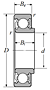 Single Row Radial Ball Bearing - Single Shielded & Single Sealed (Contact Rubber Seal), 87000 Series - Dimensions