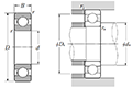 Megaohm Ball Bearings - Dimensions