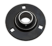 Three Bolt Round Flange Unit, Pressed Steel Housing, Set Screw, ASPF/ASRPF Type